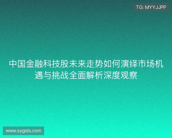 中国金融科技股未来走势如何演绎市场机遇与挑战全面解析深度观察 中国金融科技股未来走势如何演绎市场机遇与挑战全面解析深度观察